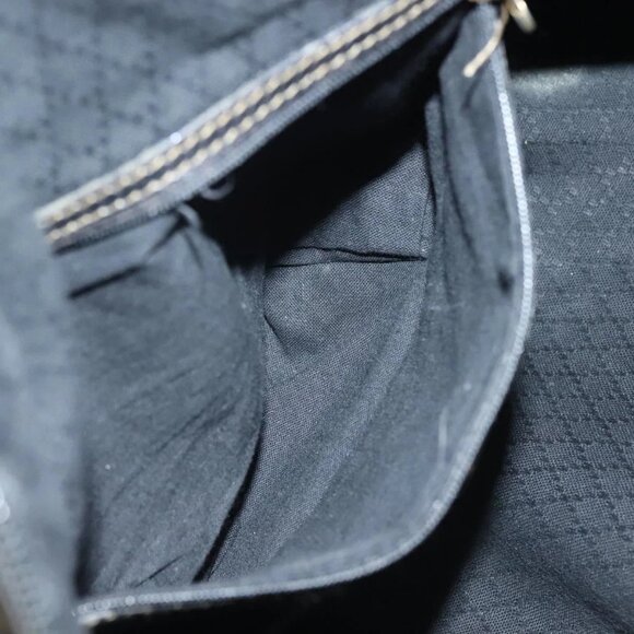 FENDI Zucca Canvas Hand Bag PVC Black Brown Auth 139395 - Picture 13 of 16